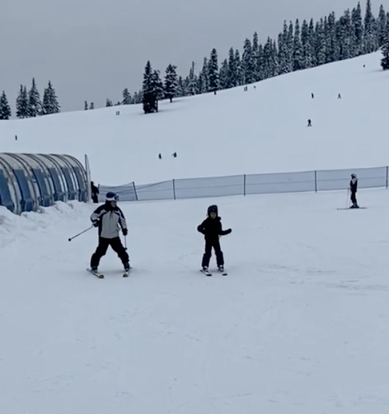 skiing