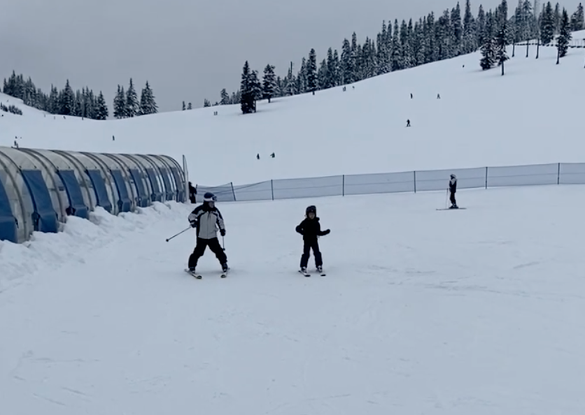 skiing