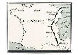 France Map framed