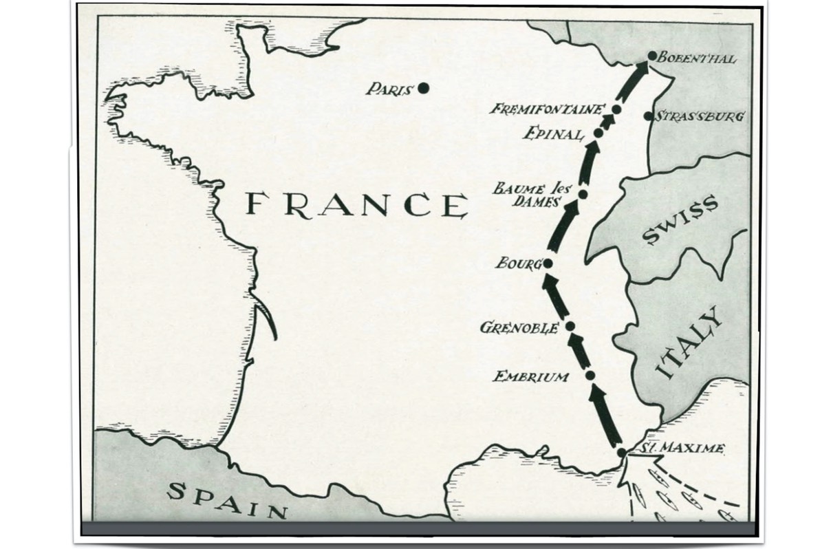 France Map framed