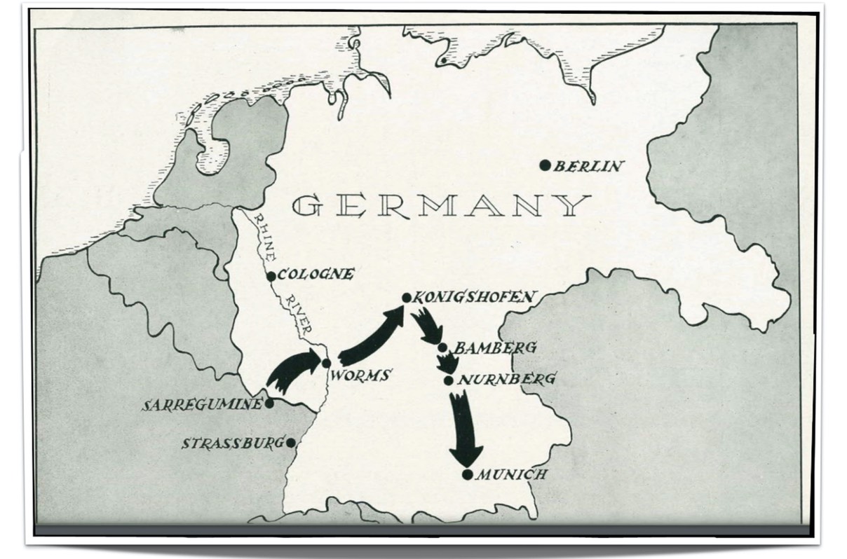 Germany Map Framed