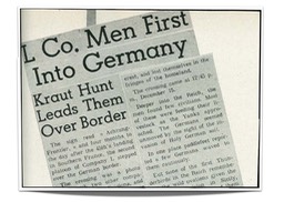LCo Men First Into Germany Framed